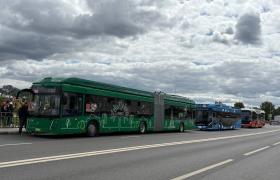 Участие в выставке электробусов и троллейбусов под названием «Из прошлого в будущее»